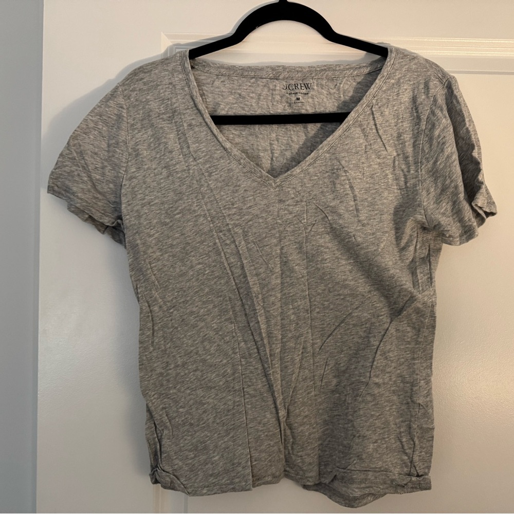 J. Crew women’s gray v-neck t-shirt